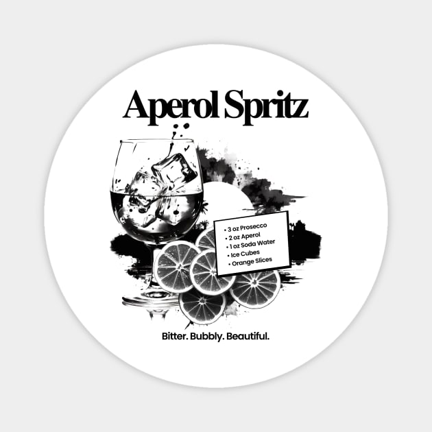 Aperol Spritz Magnet by Teequila Sunrise